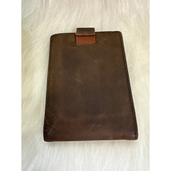 Serman Brands Brown Leather Minimalist Wallet With ID Window & Card Slots - Picture 4 of 8